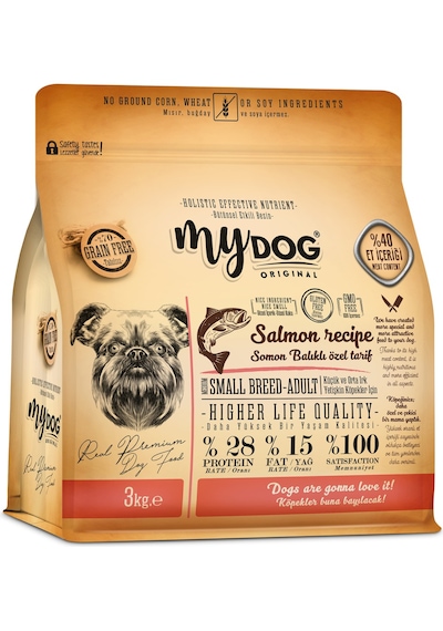 Mydog Az Tahıllı Somon Balıklı Küçük Ve Orta Irk Köpek Maması...