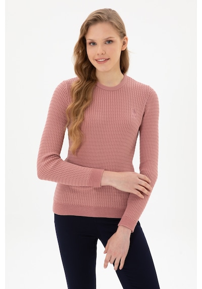 U.S. Polo Assn. Kadın Orkide Bisiklet Yaka Basic Kazak 50307763-VR221
