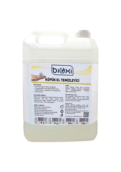 Bioxi Foam Köpük El Temizleme Sabunu 5 L