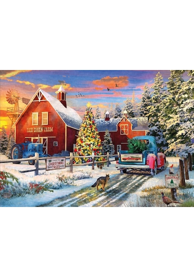 Ks Games 1000 Parça Red Barn Farm Puzzle - Dominic Davison
