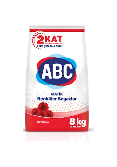 Abc Matik Gül Tutkusu Toz Çamaşır Deterjanı 8 KG