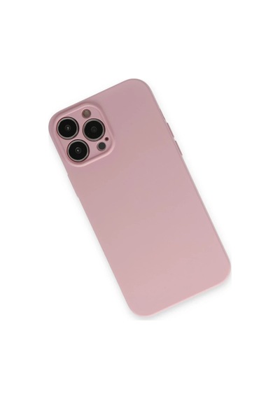 Apple Uyumlu iPhone 13 Pro Kılıf Nano İçi Kadife Silikon - Pembe 0.2M-Çok Renkli