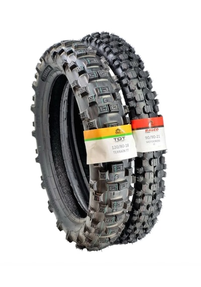 Tdt Tyres Enduro Lastik Takımı 120/80-18 Ve 90/90-21 Tt