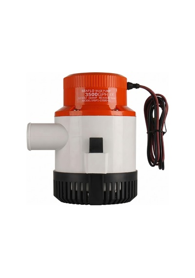 Seaflo 01 Serisi Ağır Hizmet Tipi Dalgıç Manuel Sintine Pompası 3500 Gph 24v 8.0 A - Hortum Çıkışı Ø: 1-1/2'' 40mm