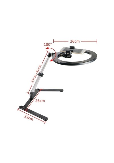 Selfie Işığı Light Ring 10 Inç 25 Cm Çapın Da Beyaz Sarı Led Masaüstü