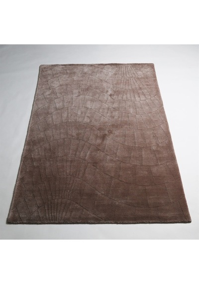 Çam Halı Emboss 7803 Kahverengi Modern Desen Yeni Zellanda Yünü V 130X190 Kahverengi