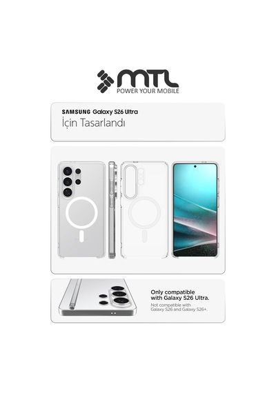 Samsung S26 Ultra Uyumlu Animasyonlu Şeffaf Magsafe Şarj Destekli Sararmayan Sert  Kılıf