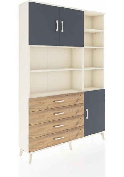 Arges Dolap 9 Raflı 4 Çekmeceli 3 Kapaklı 132x30x195 Aytaşı-antrasit/çam Antrasıt/atlas Çam Arges Dolap 9 Raflı 4 Çekmeceli 3 Kapaklı 132x30x195 Aytaşı-antrasit/çam Antrasıt/atlas Çam