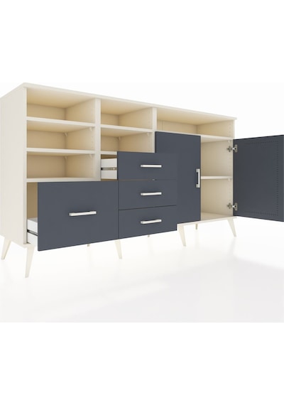 Hyperion Konsol 7 Raflı 4 Çekmeceli 2 Kapaklı 176x44x99 Aytaşı-an Aytaşı-antrasit Hyperion Konsol 7 Raflı 4 Çekmeceli 2 Kapaklı 176x44x99 Aytaşı-an Aytaşı-antrasit