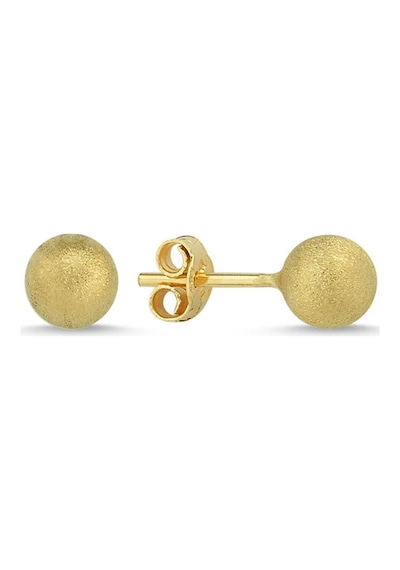 Altın Top Küpe Simli 14K Gold 7,0 Mm 1,06 Gram