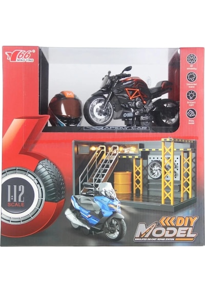 1/12 Motosiklet Gustav Pb 3r Sesli Ve Işıklı