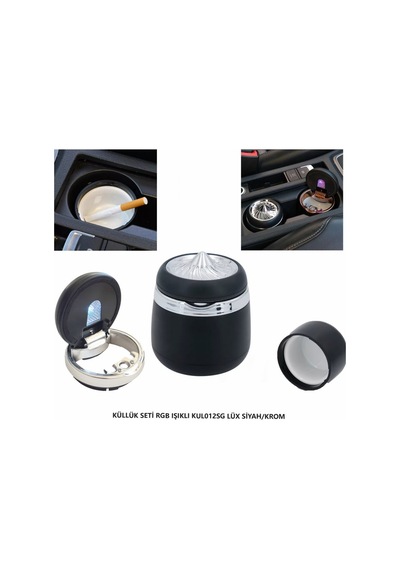 Küllük Seti Rgb Işıklı Kul012sg Lüx Siyah/krom