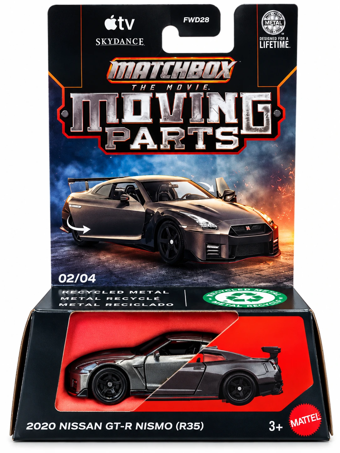 Matchbox Moving Parts 2020 Nissan Gt-r Nısmo R35 1:64 Scale