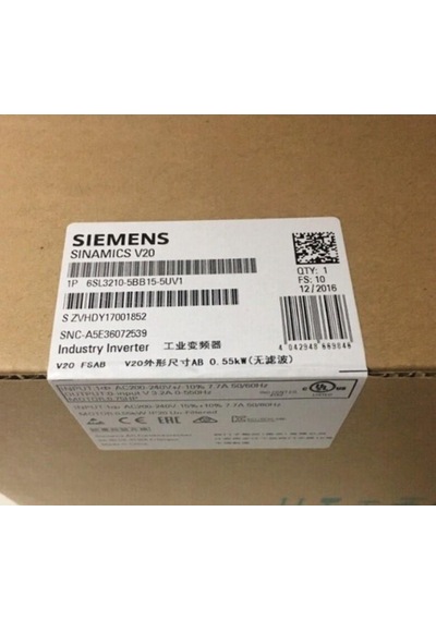 6sl3210-5bb15-5uv1 Sıemens Sınamıcs V20 200-240v Ürt.garantisi