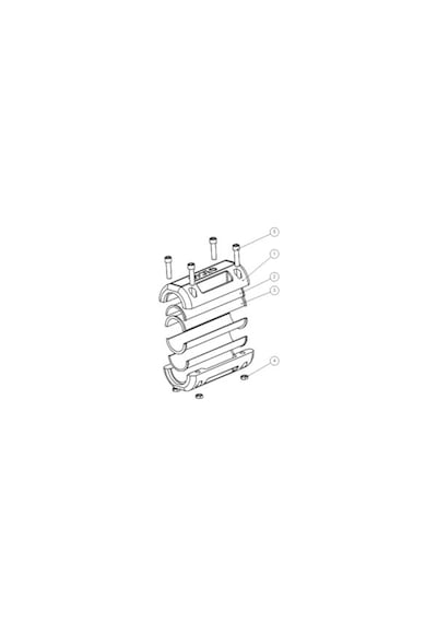 Motosiklet Koruma Demiri Takozu Gecko Universal Yuvarlak 100 Mm Siyah Renk