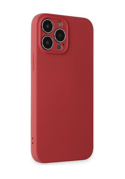 Apple Uyumlu iPhone 13 Pro Kılıf Nano İçi Kadife Silikon Kiremit/