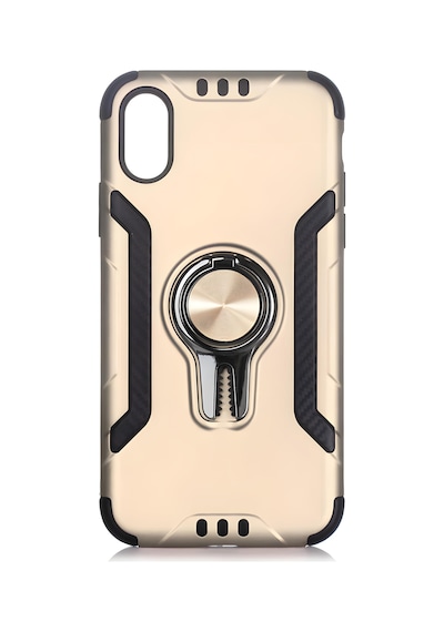 Apple Uyumlu iPhone X Xs Kılıf Stand Olma Özellikli Araç Tutuculu Ko Gold