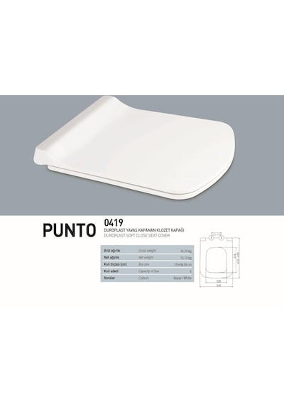 Nkp Duroplast Punto Yavaş Kapanan Klozet Kapak