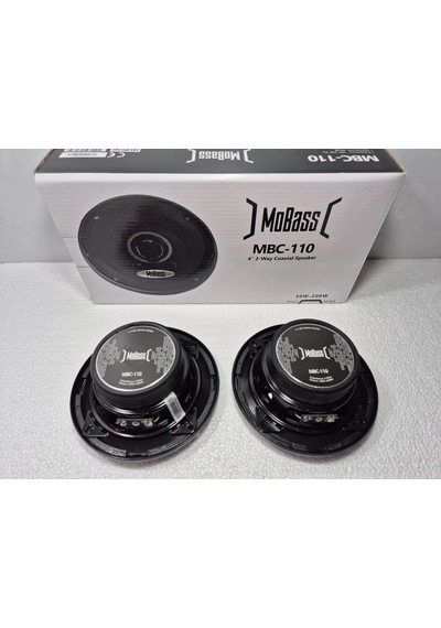 Mobass 10cm Hoparlör Mobass Mbc-110 - 200w Kapaklı , Tweeterli Torpido Ve Kapı Hoparlörü 10cm