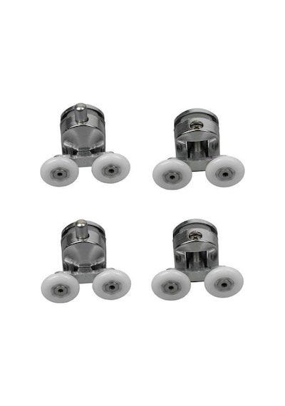 Duşakabin Tekerleği Metal Gövdeli Krom 4 Lü Set Teker Çapı 22 Mm Krom