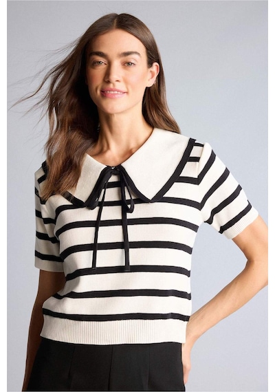 Defacto Crop Top Büyük Yaka Kazak H6636ax26spwt32 Beyaz-wt32
