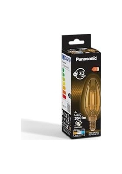 E14 Dim Edilebilir Filaman Lamba 4w 360lm 2000k Gold
