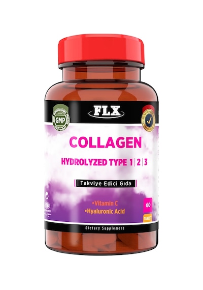 Collagen Kolajen Tip-1-2-3 Hyoluronic Asit Vitamin C 60  Tablet