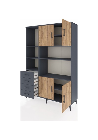 Hyperion Dolap 8 Raflı 4 Çekmeceli 4 Kapaklı 132x44x195 Antrasit-çam/antrasit Atlas Çam/antrasıt - Antrasıt Hyperion Dolap 8 Raflı 4 Çekmeceli 4 Kapaklı 132x44x195 Antrasit-çam/antrasit Atlas Çam/antrasıt - Antrasıt