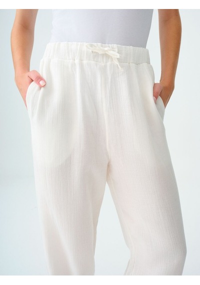 LOFT Regular Fit Kadın Pantolon Lf2031406 Q1.v1 Beyaz