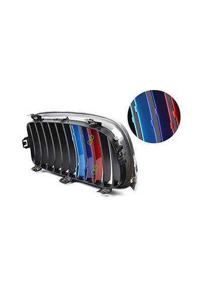 Bmw F30 3 Serisi Uyumlu M Stil 8 Tırnak Ön Panjur Şeridi 2013-2018 M Panjur İçindir, e Uymaz  -