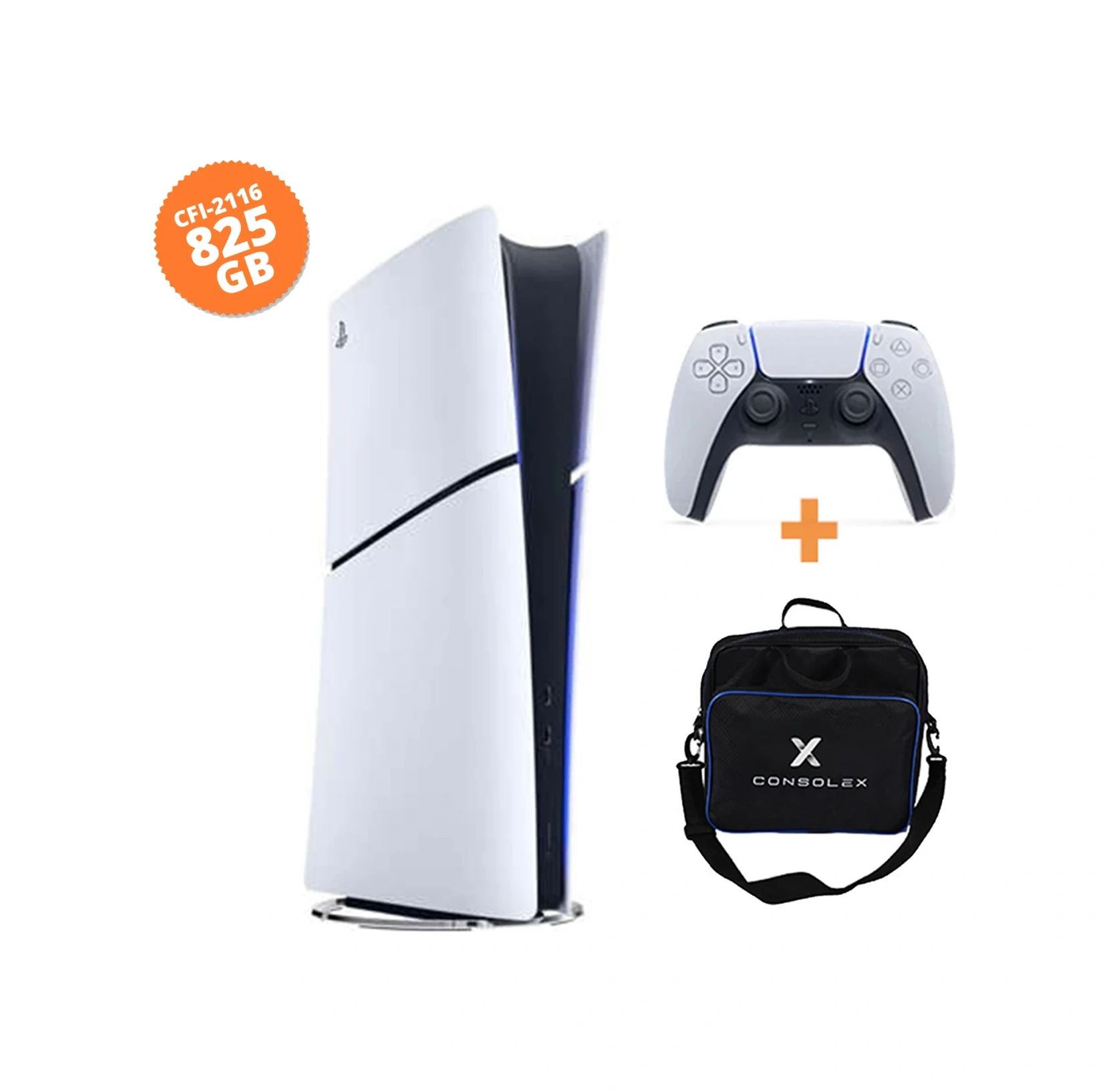 Sony Playstation 5 Slim Dijital Cfı-2116 Avrupa 825 GB + Tek Kol + Consolex Taşıma Çantası (İthalatçı Garantili)