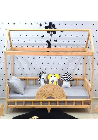 Markaawm Markaawm Ahşap Çocuk Karyola 90X190 Bebek Montessori Yatak Akçaağaç