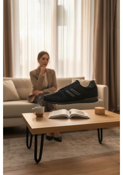 Enoch Erkek Siyah Gri Şeritli Günlük Spor Ayakkabı - Ofis Ve Okul İçin Rahat Sneaker Siyah Enoch Erkek Siyah Gri Şeritli Günlük Spor Ayakkabı - Ofis Ve Okul İçin Rahat Sneaker Siyah