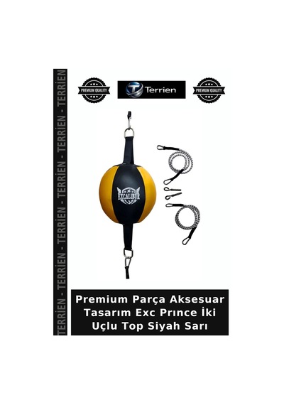 Premium Parça Aksesuar Tasarım Exc Prınce İki Uçlu Top Siyah Sarı Siyah - Sarı