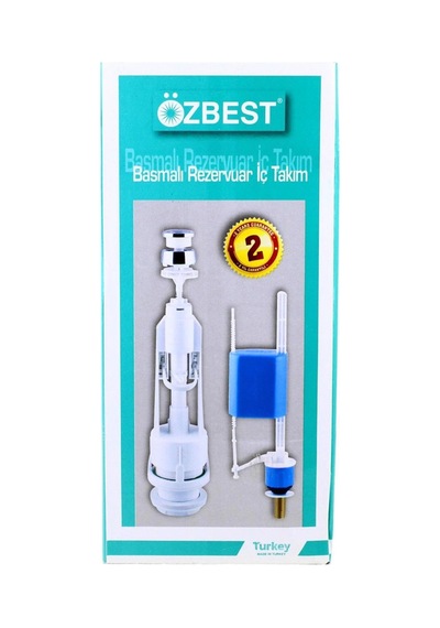 Özbest Su Tasarruflu Basmalı Klozet Rezervuar İç Takımı - Uyumlu Ve Dayanıklı Belirtilmemiş