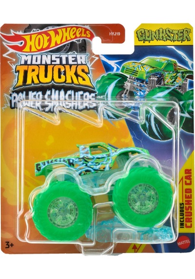 Rhot Wheels Monster Trucks Power Smashers 1:64 Arabalar Gunkster