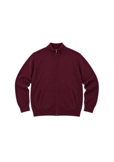 Battalmoda Erkek Büyük Beden Bordo Basic Cepli Triko Hırka 3xl-4xl-5xl-6xl