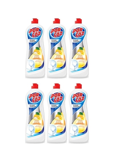 Porçöz Limon Ferahlığı Bulaşık Deterjanı 6 x 675 ML