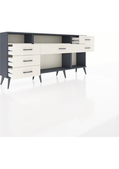 Arges Konsol 2 Raflı 6 Çekmeceli 176x30x83 Antrasit-aytaşı/aytaşı Aytaşı/aytaşı Arges Konsol 2 Raflı 6 Çekmeceli 176x30x83 Antrasit-aytaşı/aytaşı Aytaşı/aytaşı