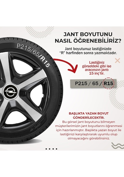 Opel Astra 14 Inç Uyumlu Jant Kapağı 4'lü Takım Renkli 9714