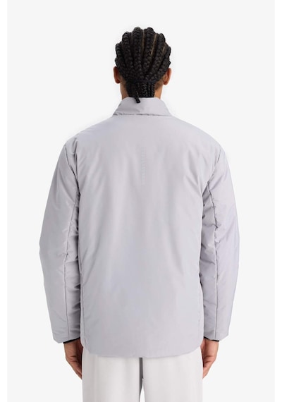 Defacto Defactofit Su İtici Slim Fit Dar Kesim Fermuarlı Su Geçirmez Mont E9484ax25wngr487 Gri