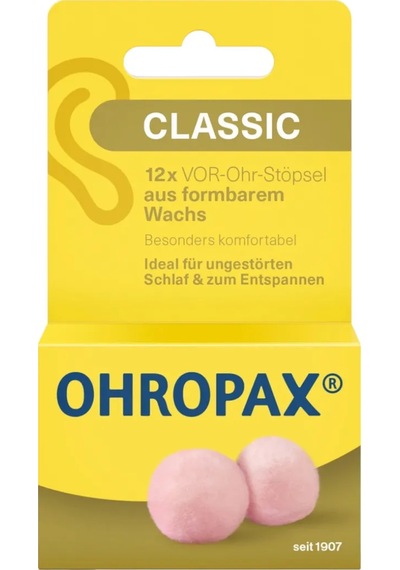 Ohropax Alman Mum Kulak Tıkacı 12 Adet 291491855 Pembe