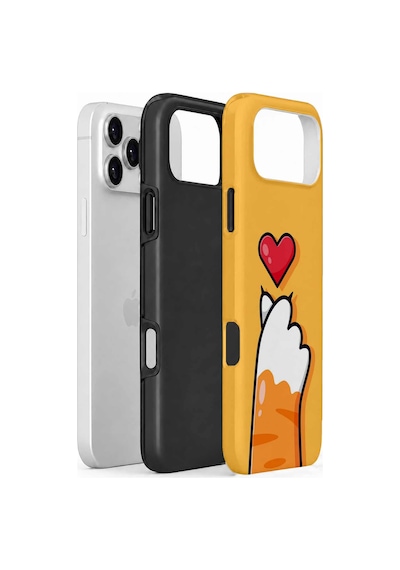 Velvoria Valestra Patili Kedili Apple Apple iPhone Uyumlu 18 Pro Max Darbe Korumalı Kılıf Valestra Select - Patili Kedili