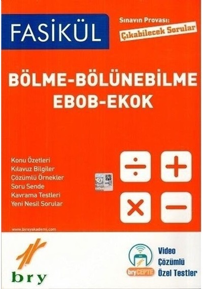 Birey Yayınları Fasikül Matematik Bölme Bölünebilme Ebob Ekok 202