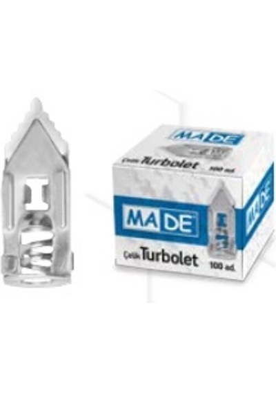 Made Çelik Turbolet Dübel En 11 Mm Boy 28 Mm 1 Paket 100 Adet