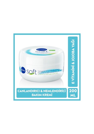 4 Adet Nivea Soft Bakım Kremi Nemlendirici 200 Ml