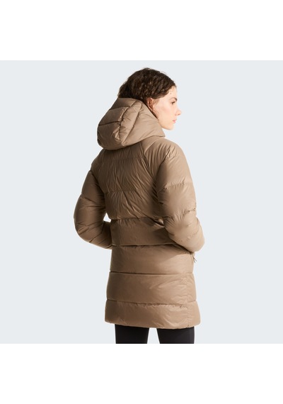 The North Face W Hydrenalite City Down Hooded Parka Kadın Mont-34116 Kahverengi