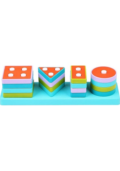 ​​​​​​​Lc Ahşap Geometrik Şekiller  Bul-Tak
