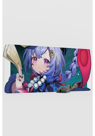 Qiqi Genshin Impact Anime Gacha V2 - 90x40 Xxl Gaming Mouse Pad Fare Altlığı