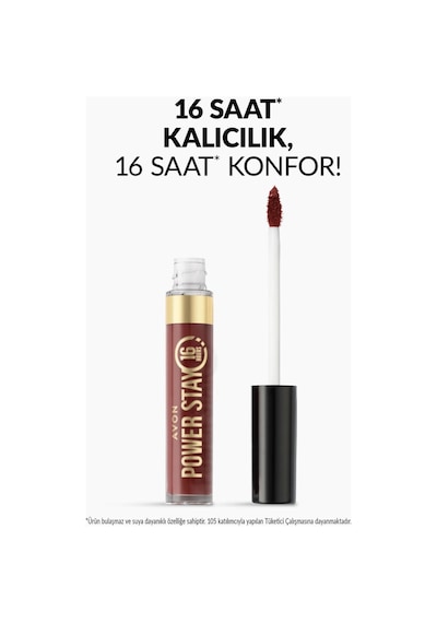 Avon Power Stay Kalıcı Likit Mat Ruj Spicy Brown